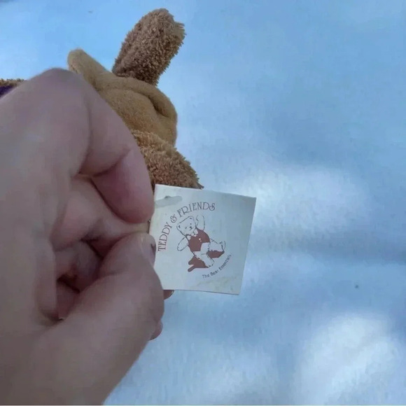 Teddy &  Friends HOPPY Kangaroo Stuffed Animal Plush Safari Guide Joey 11" VTG - Picture 3 of 5